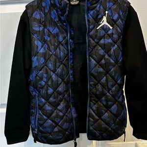 Nike Jordan Black Quilted Vest with Iconic Jordan Logo